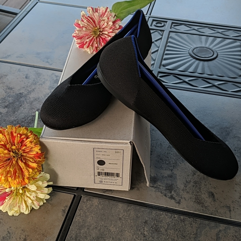 Rothy black flats